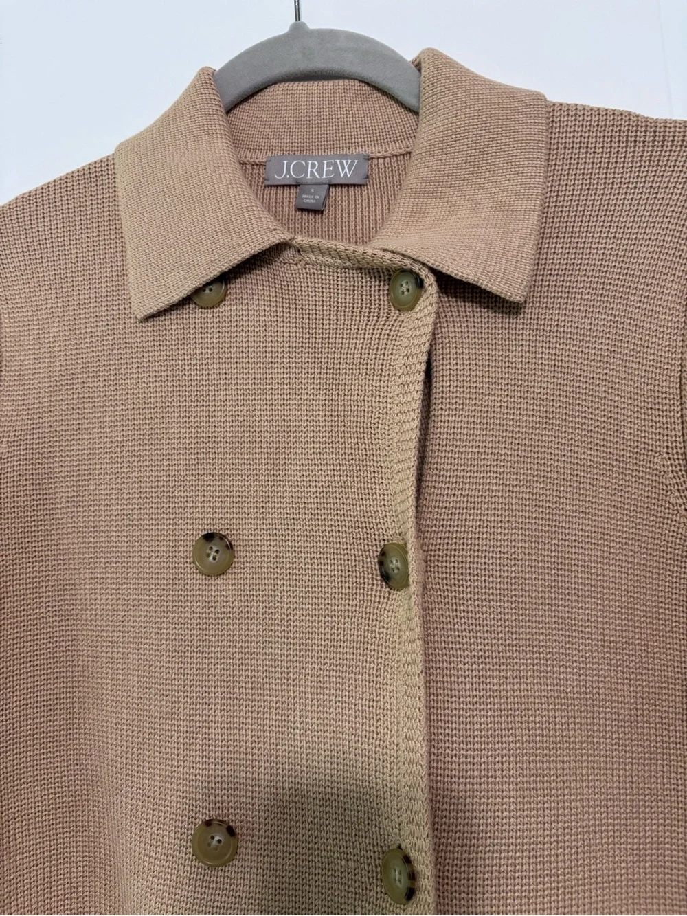 J. Crew 109% Cotton double-breasted sweater